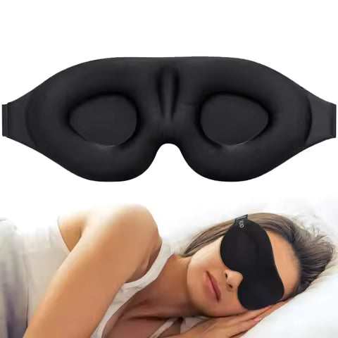 Lindra Lux - Sovmask för ögonen – 3D-formad ögonkupa – blockerar ljus – för kvinnor och män.